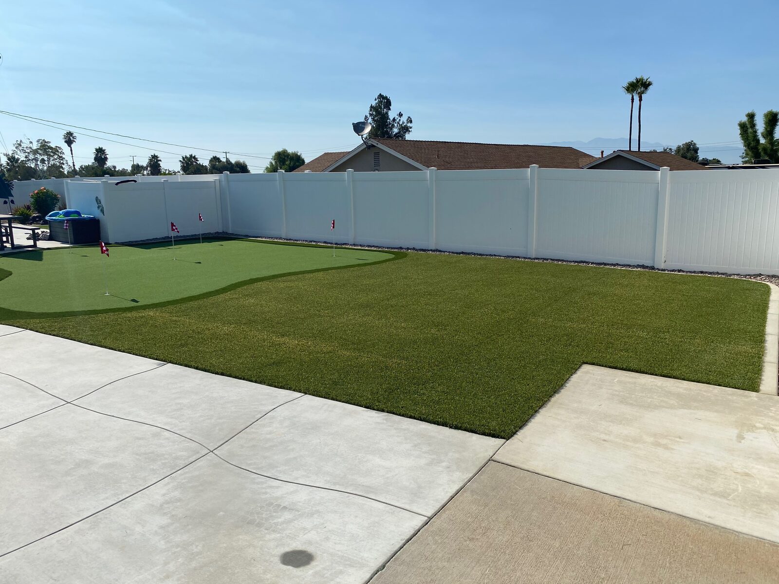 Putting green install