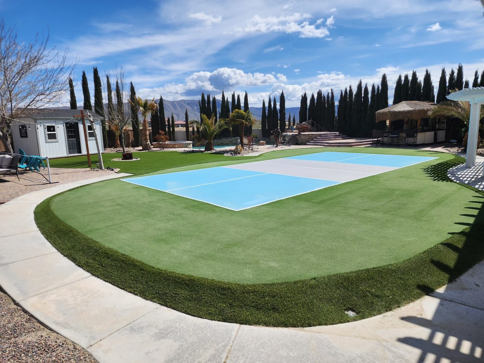 Sport field install